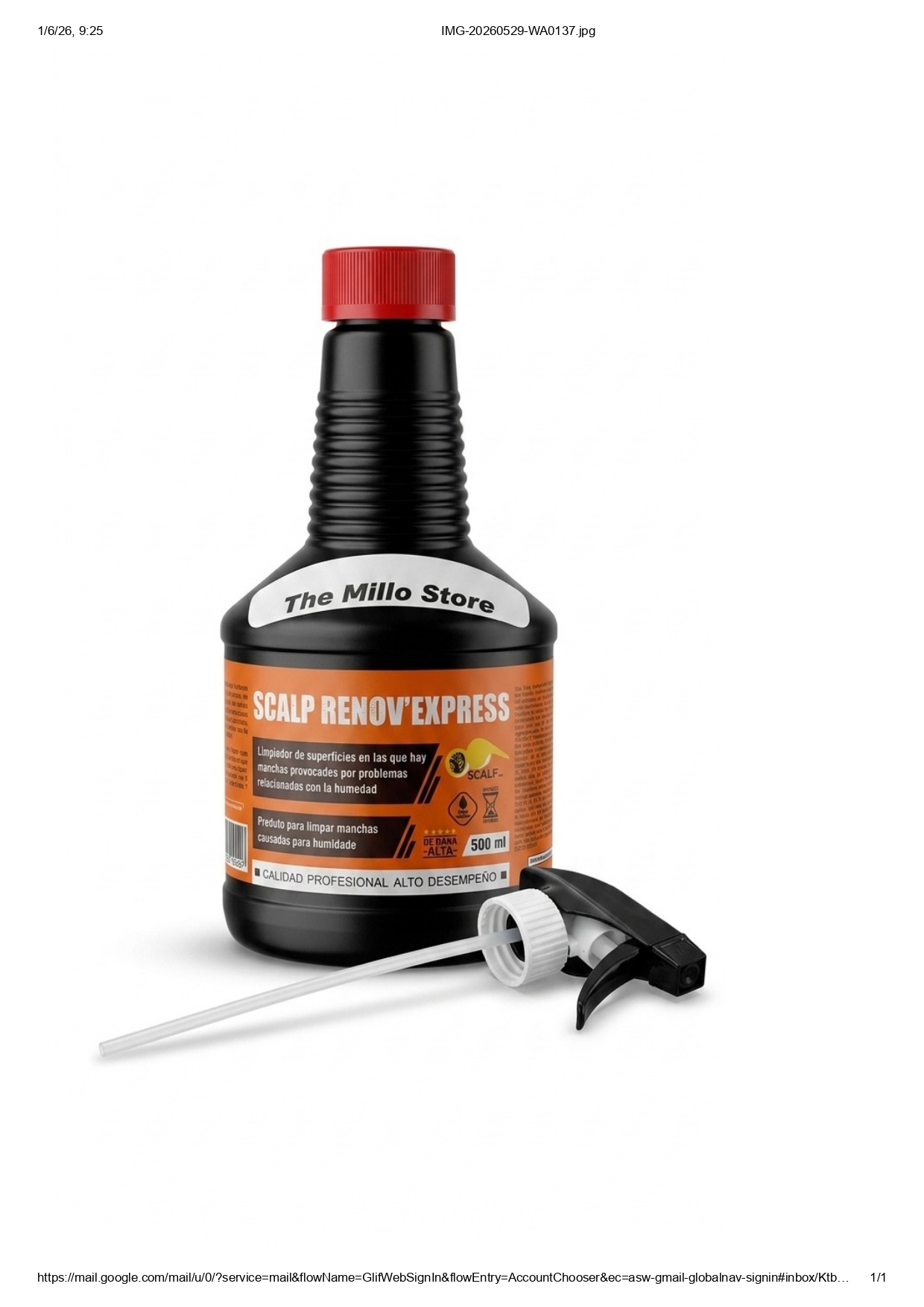 ANTI-MOHO SPRAY RENOV EXPRESS 0.5LT
