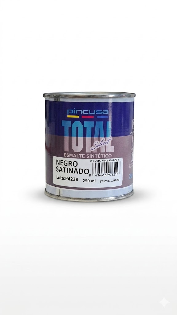 ESMALTE SINTETICO NEGRO STDO.250ML PINCU