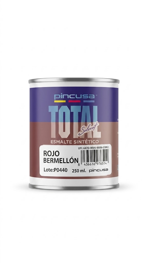 ESMALTE SINTETICO ROJO BERMELLON 250ML P
