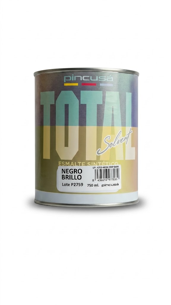 ESMALTE SINTETICO NEGRO BRILLO 750ML PIN