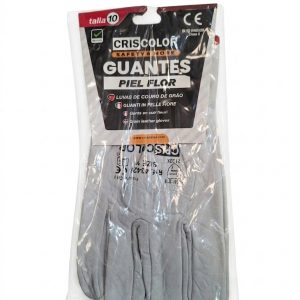 GUANTES DE TRABAJO PIEL FLOR T.10