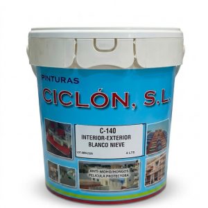 PINTURA PLASTICA BLANCA MATE 4LT C-140 C