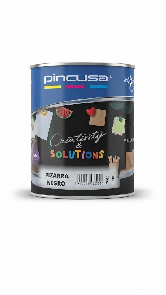 PINTURA EFECTO PIZARRA NEGRO 750ML PINCU