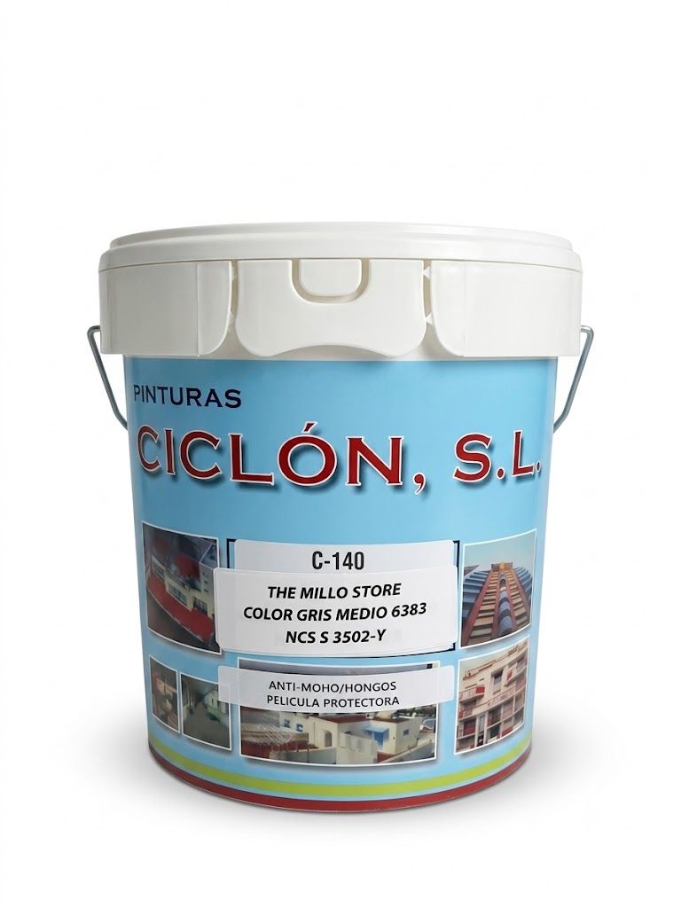 MONOCAPA C-140 GRIS MEDIO MATE 14LT - Imagen 2